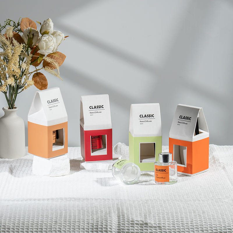 Классический диффузор из круглой стеклянной бутылки объемом 50 мл.