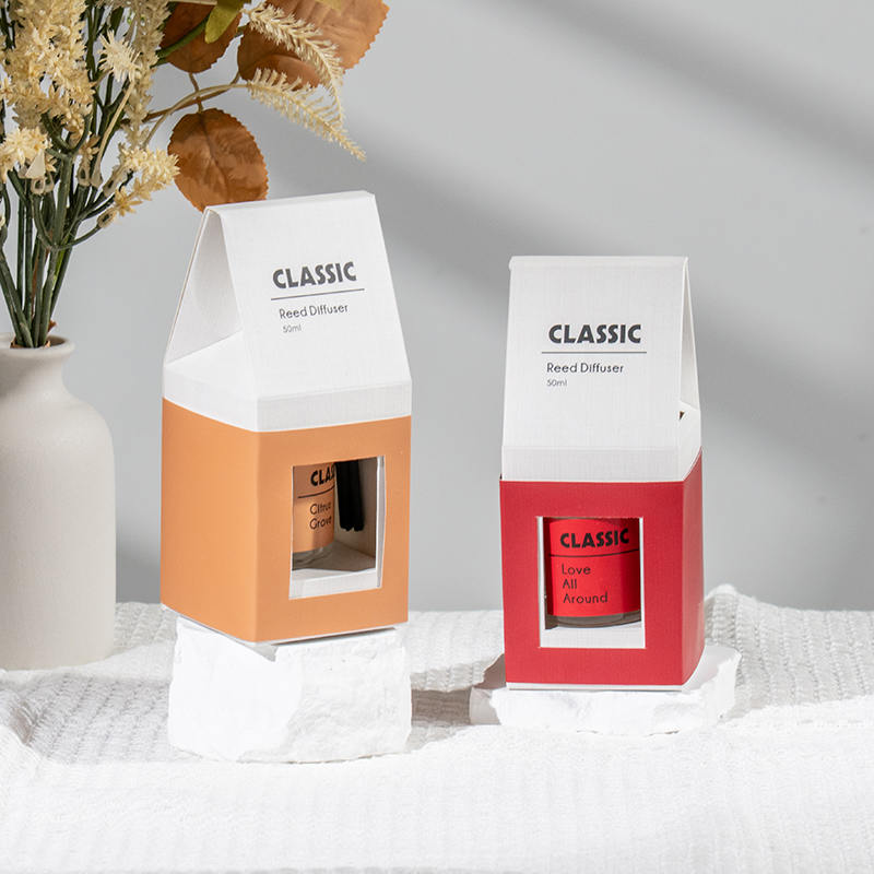 Классический диффузор из круглой стеклянной бутылки объемом 50 мл.