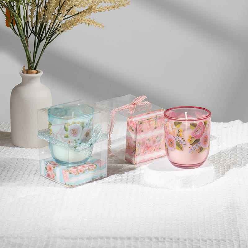 Ароматические свечи с круглой стеклянной чашкой Mother'day-производитель эко-соевых свечей