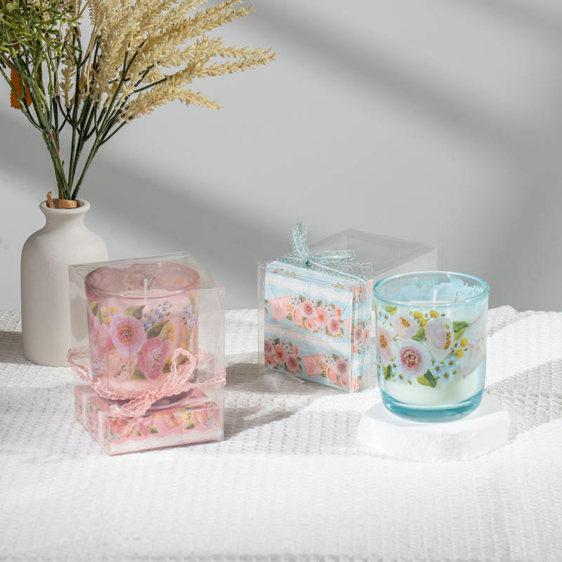 Ароматические свечи с круглой стеклянной чашкой Mother'day-производитель эко-соевых свечей