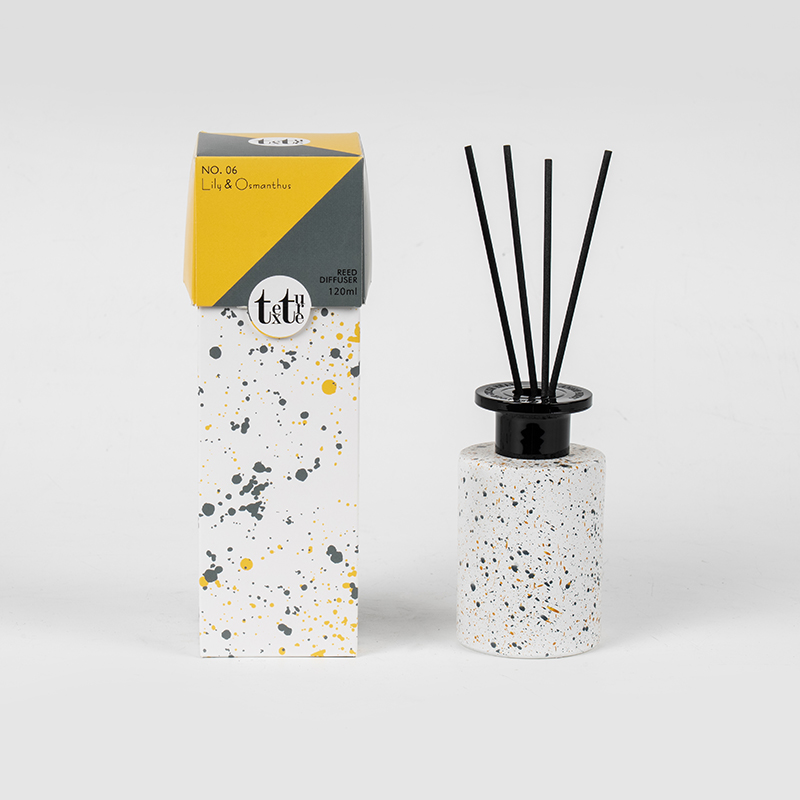 Классический круглый высокий стеклянный флакон с диффузором-домашней парфюмерной фабрикой