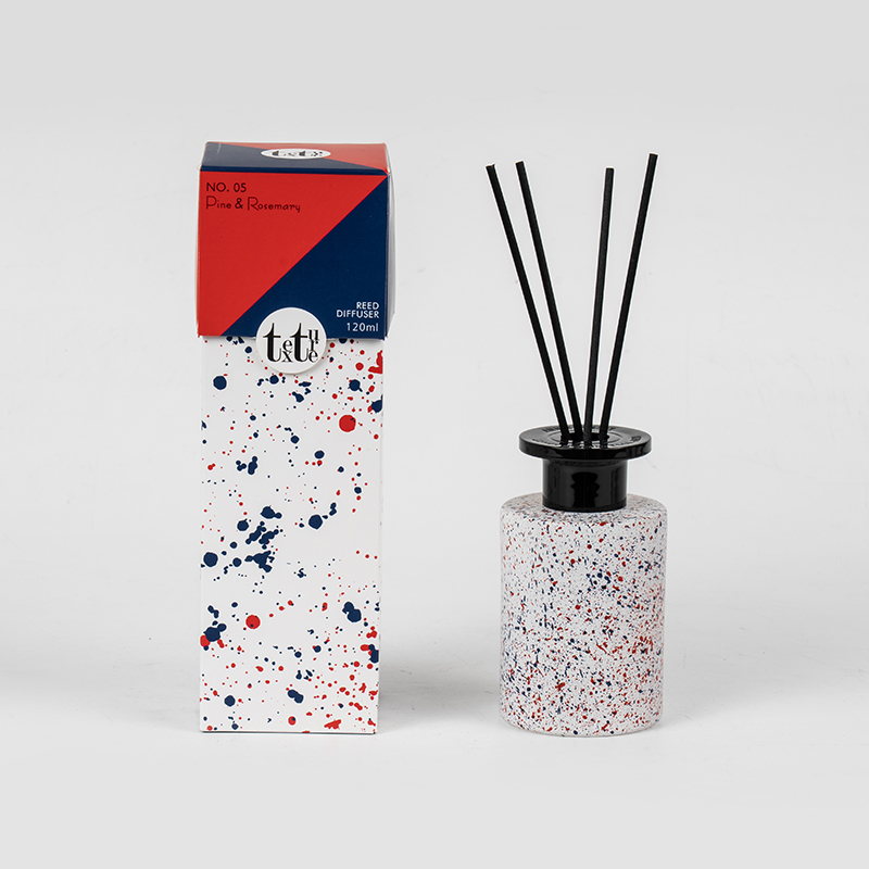 Классический круглый высокий стеклянный флакон с диффузором-домашней парфюмерной фабрикой