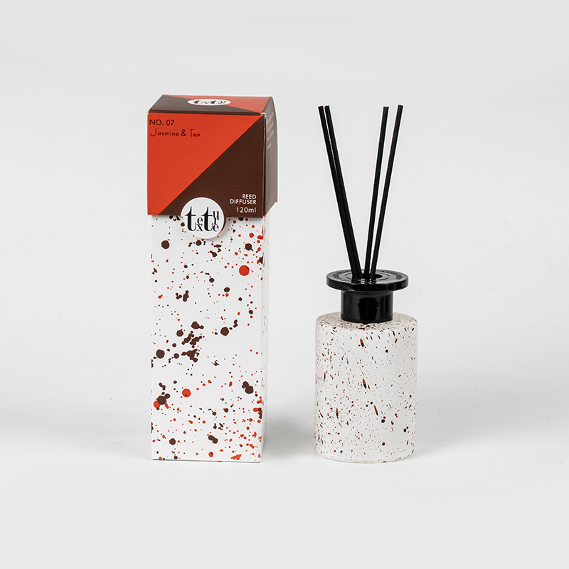 Классический круглый высокий стеклянный флакон с диффузором-домашней парфюмерной фабрикой