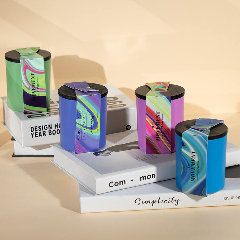 Стеклянная круглая бутылка, ароматическая свеча, поставщик стеклянной банки соевой свечи