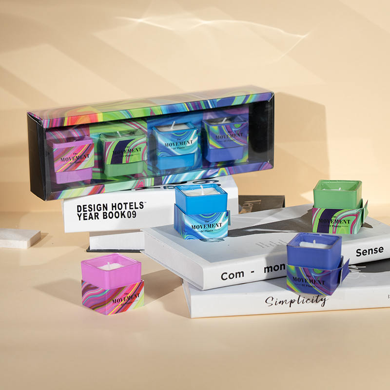 Классическая квадратная чашка с ароматическими свечами и соевыми свечами, поставщик стеклянных банок