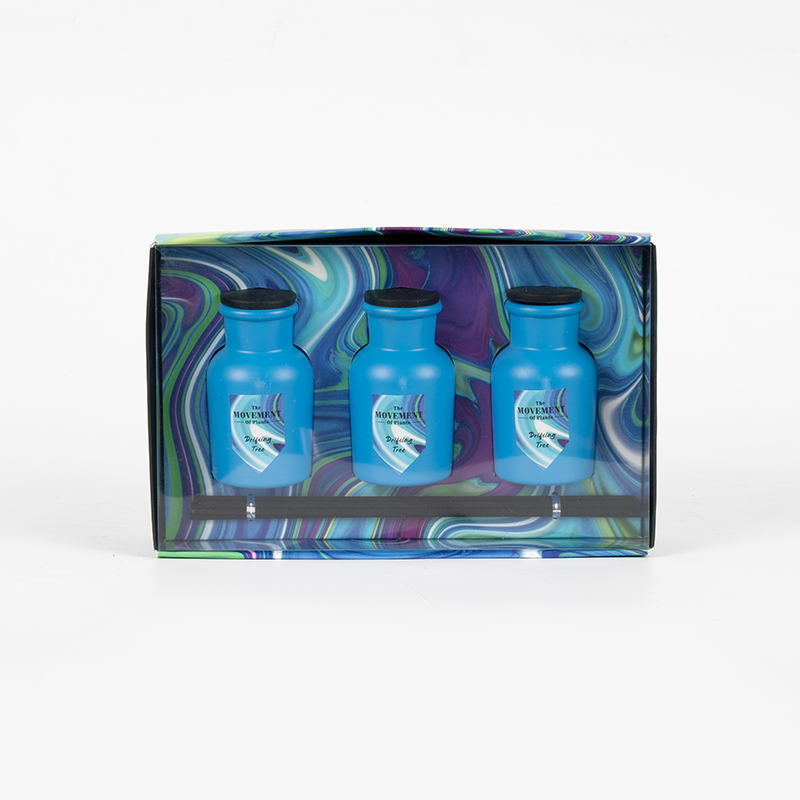 Небольшой круглый флакон с ароматическим тростниковым диффузором, комплект из 3 предметов, производитель ароматического набора для дома