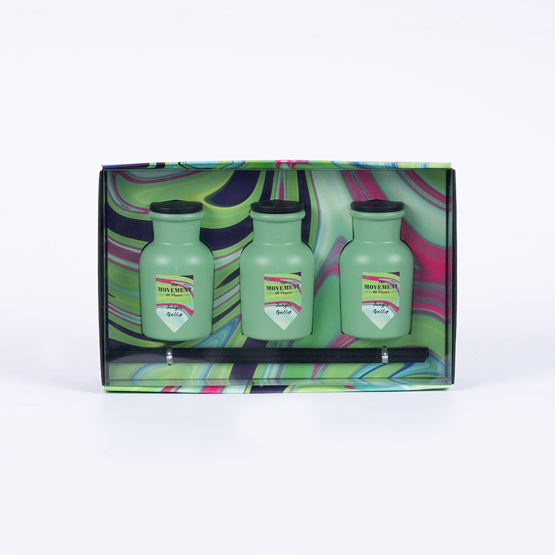 Небольшой круглый флакон с ароматическим тростниковым диффузором, комплект из 3 предметов, производитель ароматического набора для дома