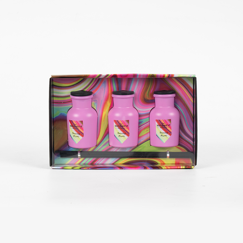 Небольшой круглый флакон с ароматическим тростниковым диффузором, комплект из 3 предметов, производитель ароматического набора для дома